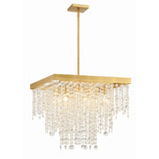 Winham 8 Light 22" Chandelier in Antique Gold