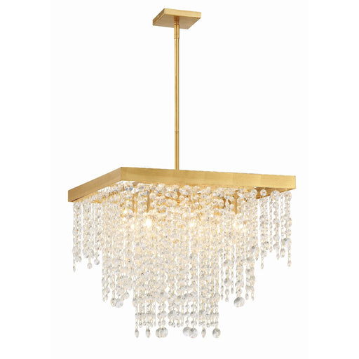 Winham 8 Light 22" Chandelier in Antique Gold