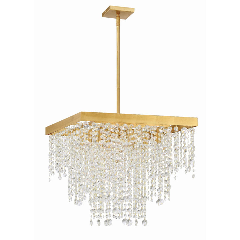 Winham 8 Light 22" Chandelier in Antique Gold