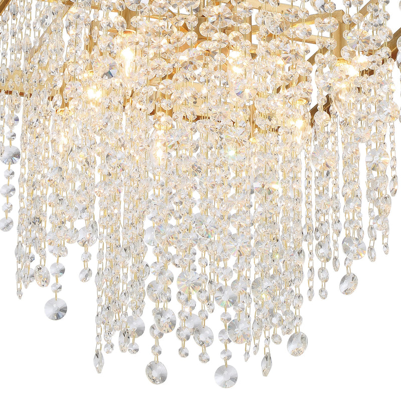 Winham 8 Light 22" Chandelier in Antique Gold