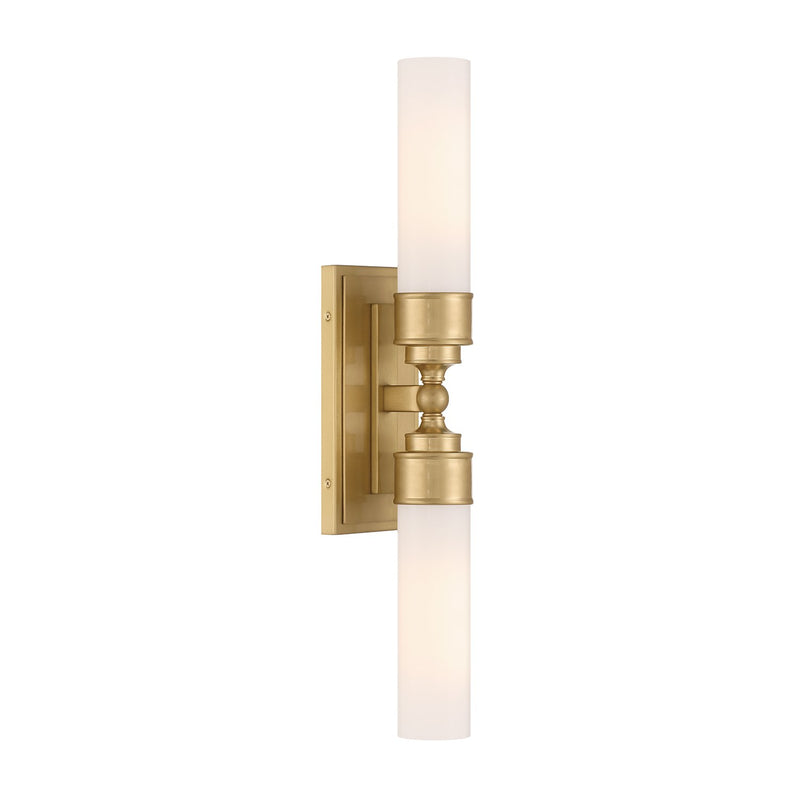 Wilcox 2 Light 4.75" LED Sconce in Aged Brass