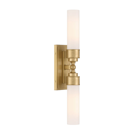 Wilcox 2 Light 4.75" LED Sconce in Aged Brass