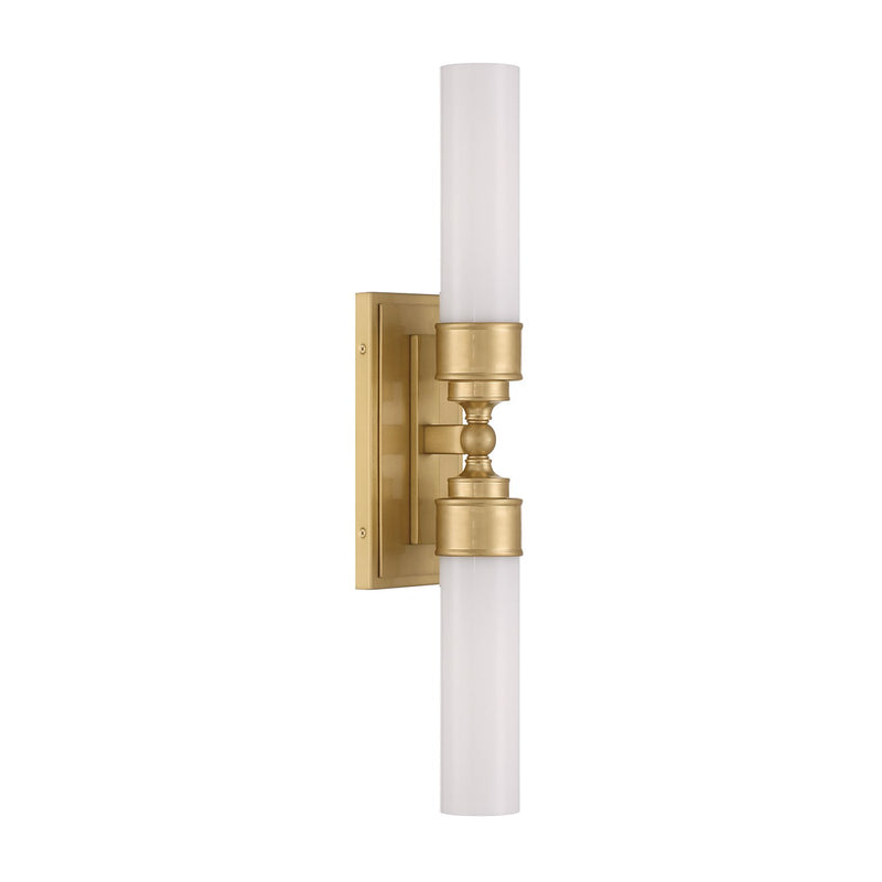 Wilcox 2 Light 4.75" LED Sconce in Aged Brass