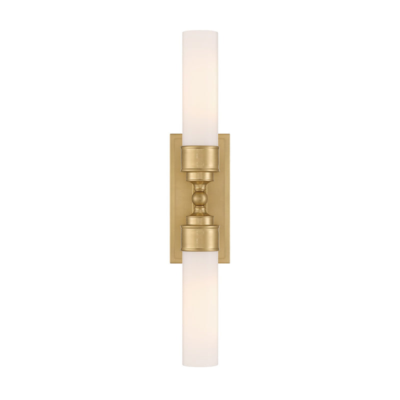 Wilcox 2 Light 4.75" LED Sconce in Aged Brass