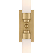 Wilcox 2 Light 4.75" LED Sconce in Aged Brass