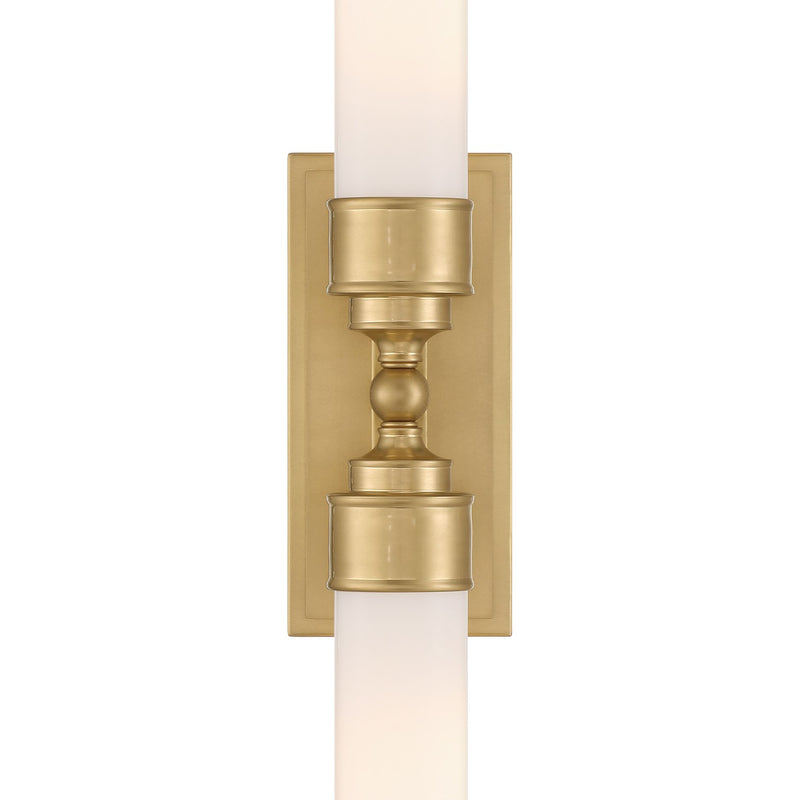 Wilcox 2 Light 4.75" LED Sconce in Aged Brass