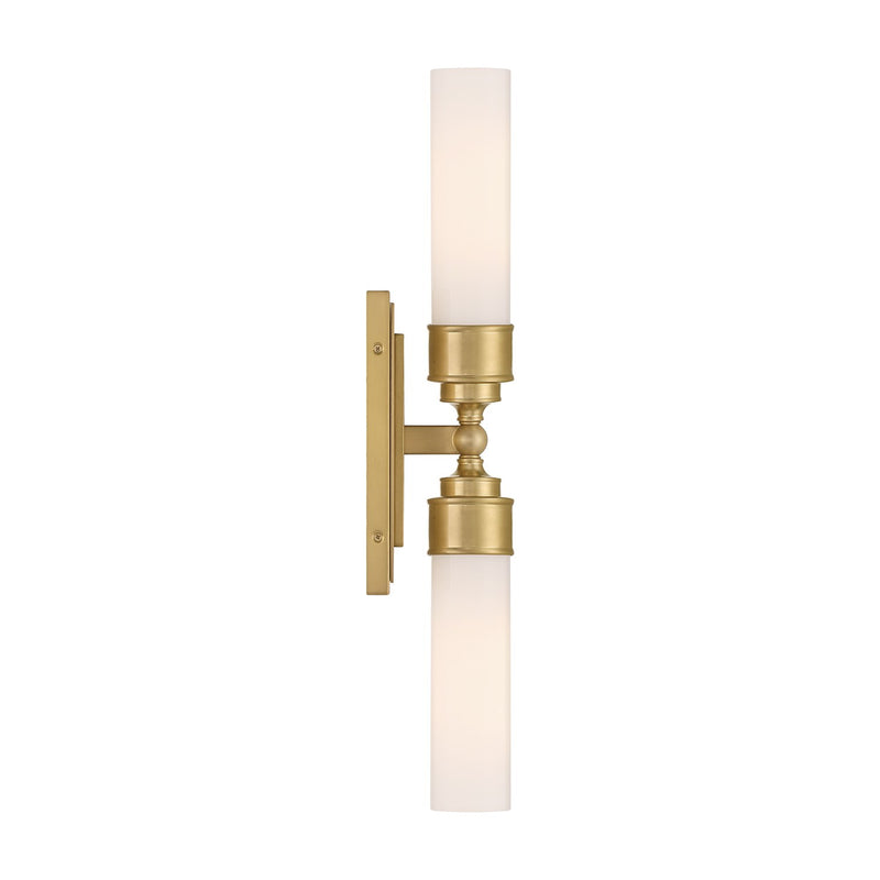 Wilcox 2 Light 4.75" LED Sconce in Aged Brass