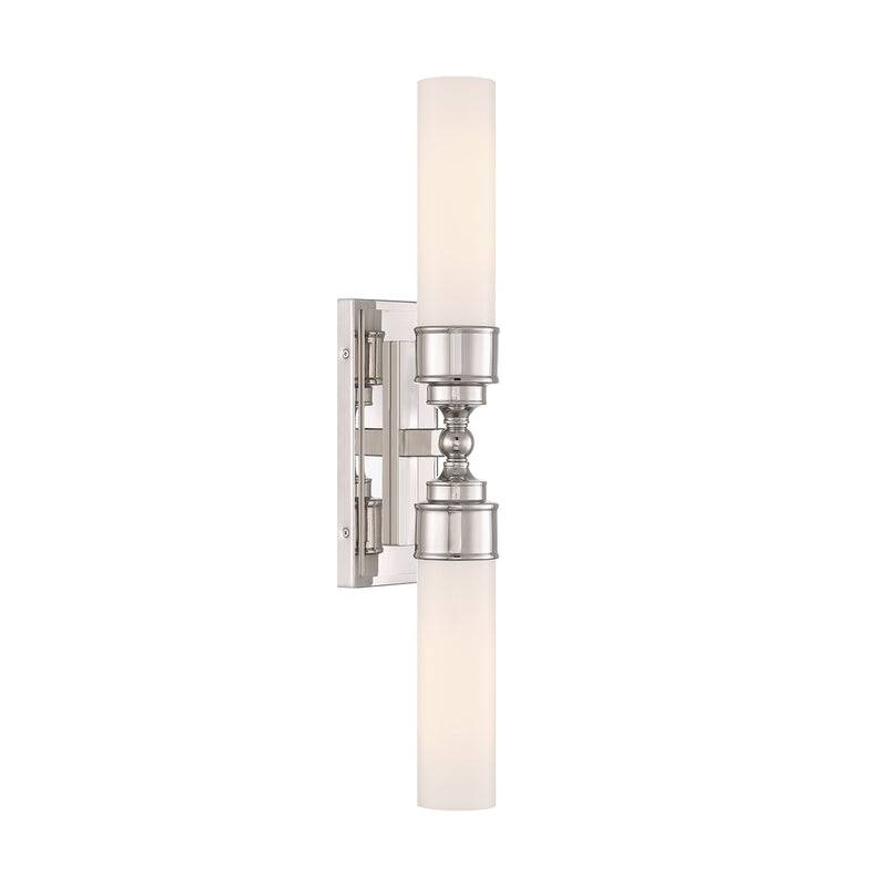 Wilcox 2 Light 4.75" LED Sconce in Polished Nickel
