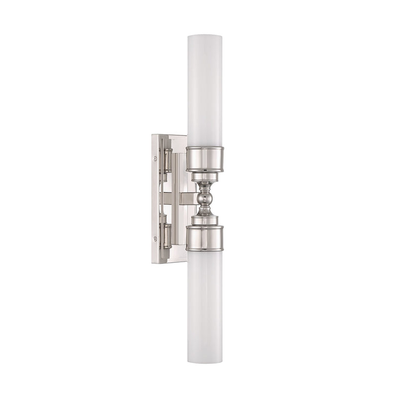 Wilcox 2 Light 4.75" LED Sconce in Polished Nickel
