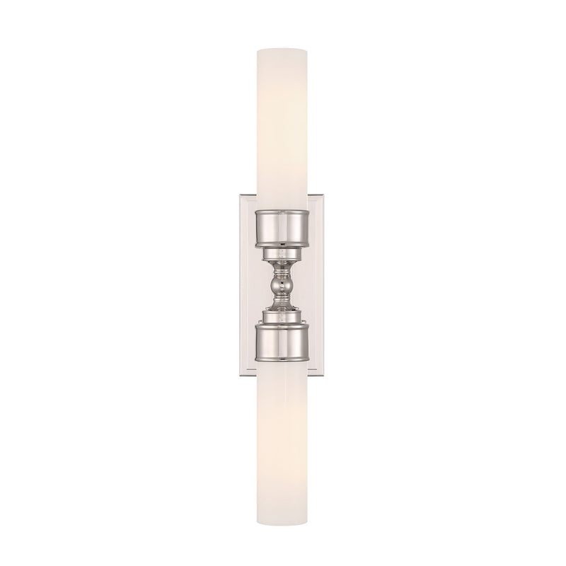 Wilcox 2 Light 4.75" LED Sconce in Polished Nickel