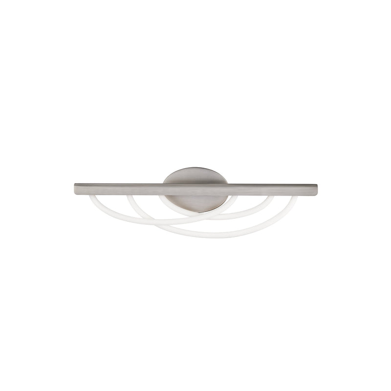 Swoop 3-Light 24" Bath Vanity Light in Brushed Nickel