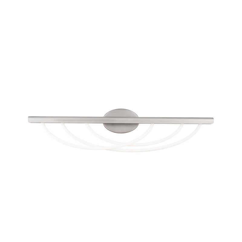 Swoop 3-Light 34" Bath Vanity Light in Brushed Nickel