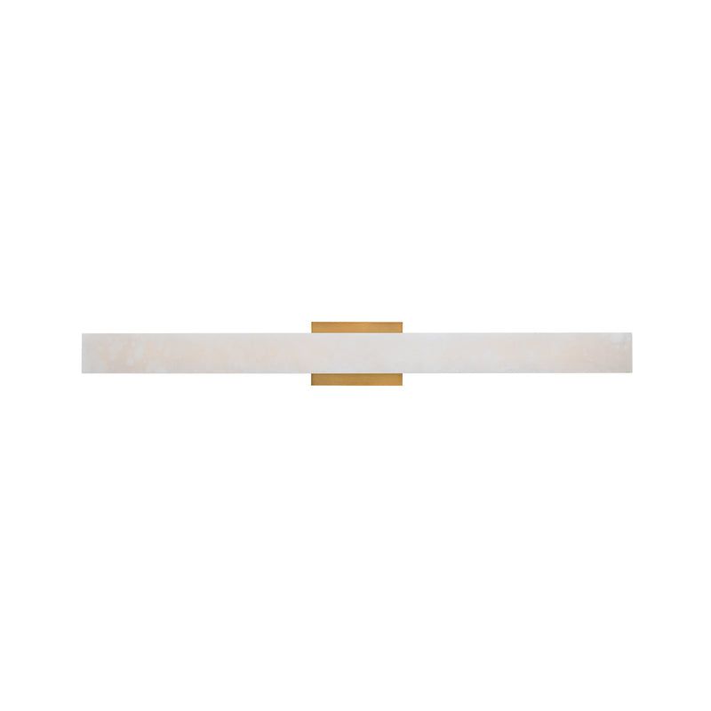 Lanza 34" Bath Vanity Light in Aged Brass