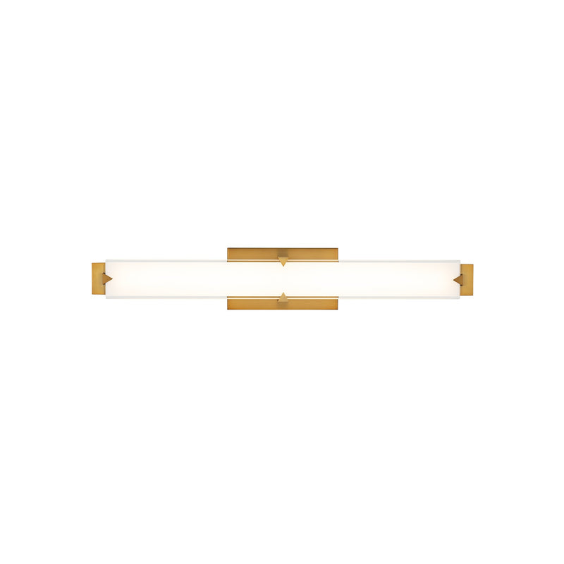 Carlisle 27" Bath Vanity Light in Aged Brass