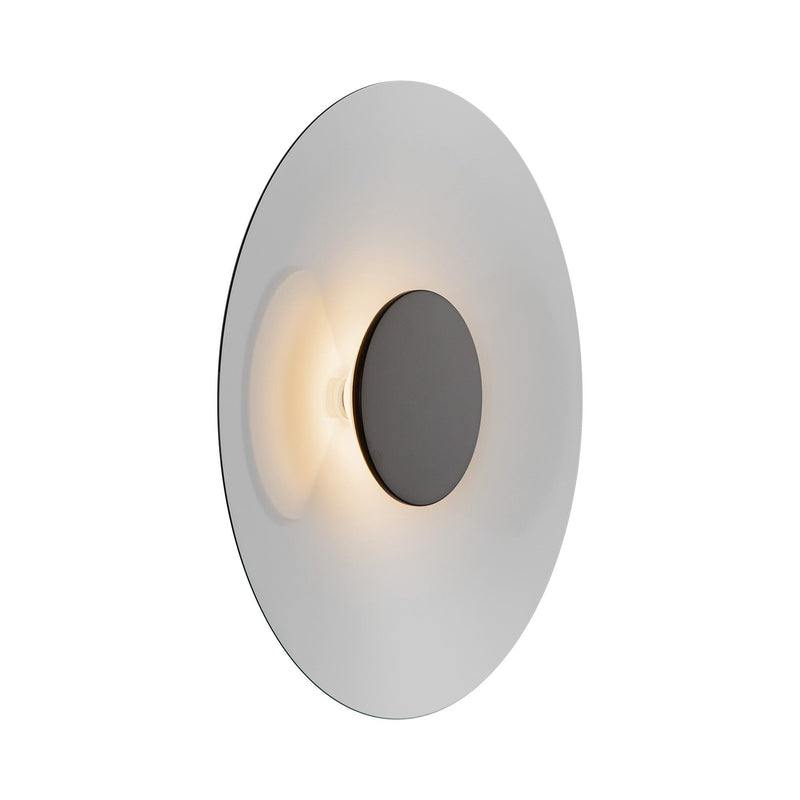 Cruz 15" Wall Sconce in Metal - Black/White