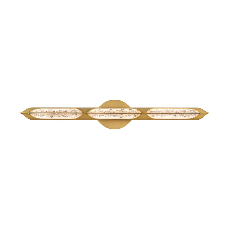 Hadleigh 3-Light Bath Vanity Light in Aged Brass