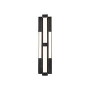 Conan 4-Light Large Wall Sconce in Basalt Stone/black