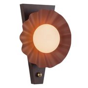 Furrow 12" Wall Sconce in Burgundy