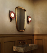 Furrow 12" Wall Sconce in Burgundy