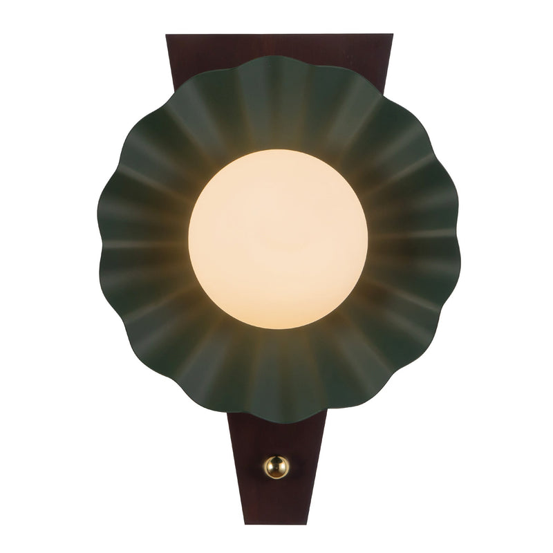 Furrow 12" Wall Sconce in Pine Green