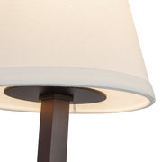Sloan 6" Wall Sconce in Matte Black/White Linen