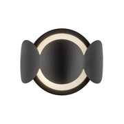 Ciel 10" Wall Sconce in Black/Opal Glass