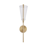 Mulberry 24" Wall Sconce in Brushed Gold/Light Guide