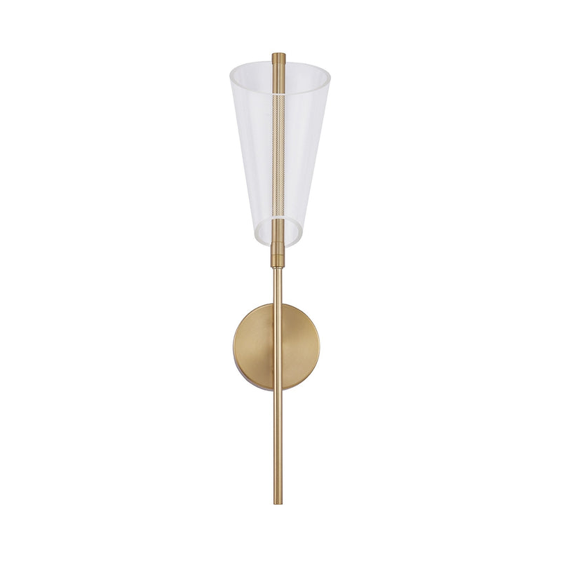 Mulberry 24" Wall Sconce in Brushed Gold/Light Guide