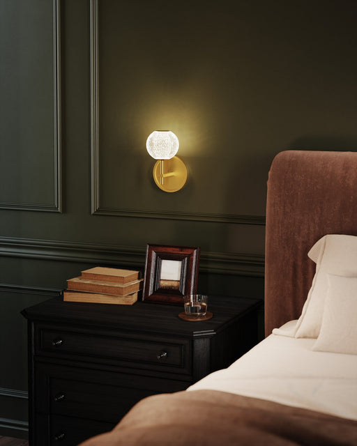 Marni 5" LED Wall Sconce in Natural Brass