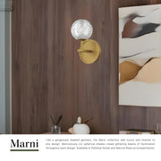 Marni 5" LED Wall Sconce in Polished Nickel