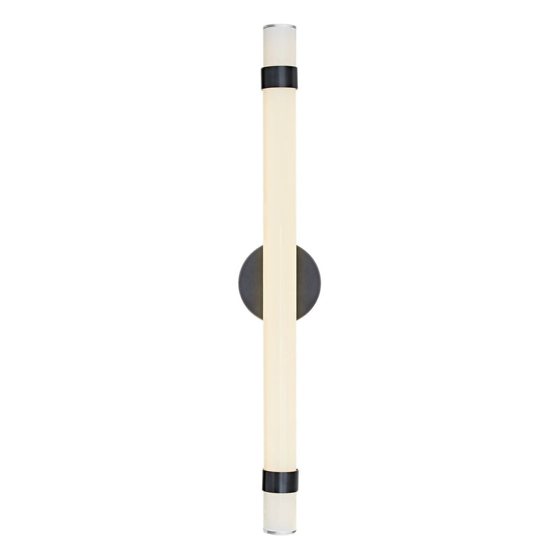 Madison 30" LED Bath Sconce in Urban Bronze/Glossy Opal