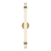 Madison 30" LED Bath Sconce in Vintage Brass/Glossy Opal