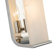 Abbott 10" Wall Sconce in Polished Nickel/Alabaster