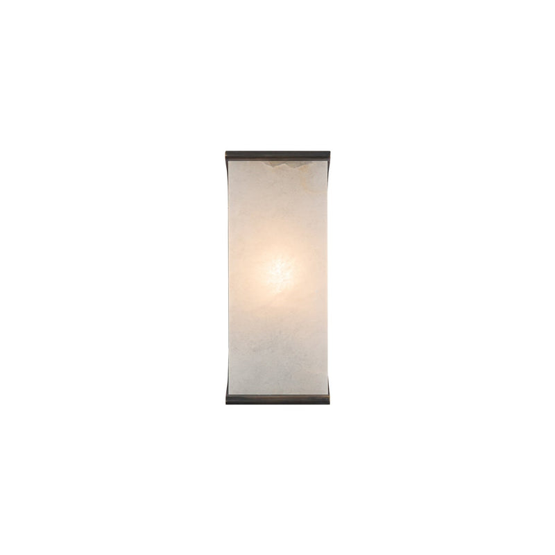 Abbott 10" Wall Sconce in Urban Bronze/Alabaster