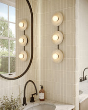 Dahlia 22" Vanity Light in Urban Bronze/Alabaster