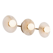 Dahlia 22" Vanity Light in Vintage Brass/Alabaster