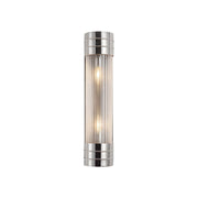 Willard 18" 2-Light Bath Sconce in Polished Nickel/Prismatic Glass