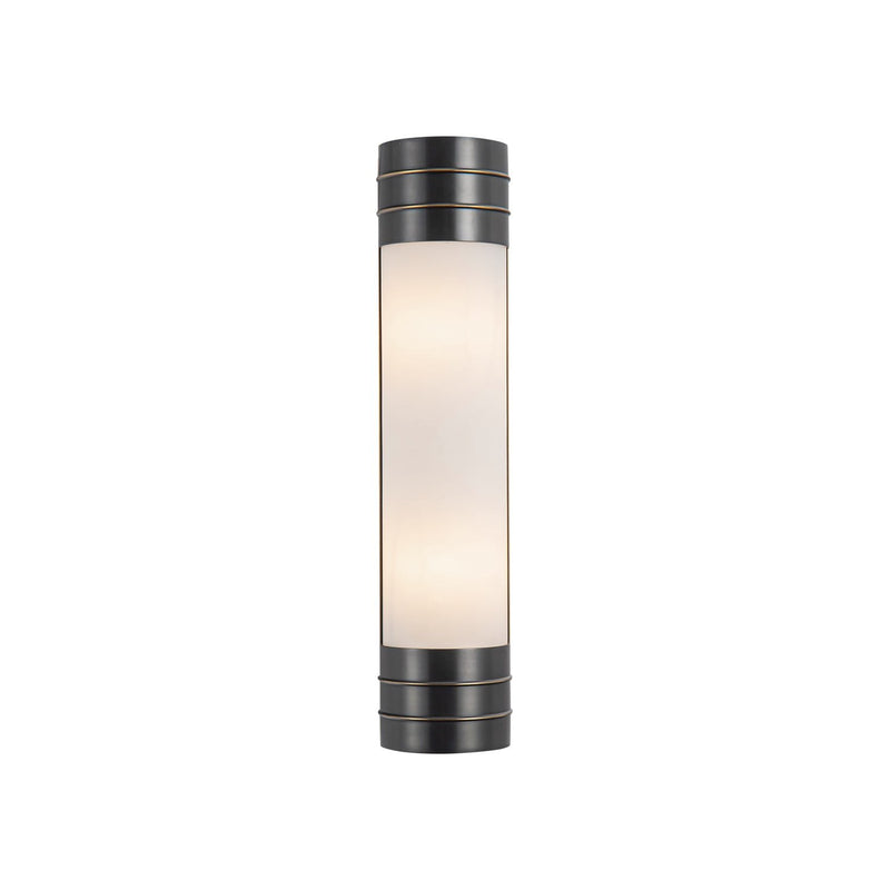 Willard 18" 2-Light Bath Sconce in Urban Bronze/Opal Matte Glass