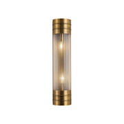 Willard 18" 2-Light Bath Sconce in Vintage Brass/Prismatic Glass