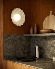 Soleil 10" Wall Sconce in Antique White/Opal Glass
