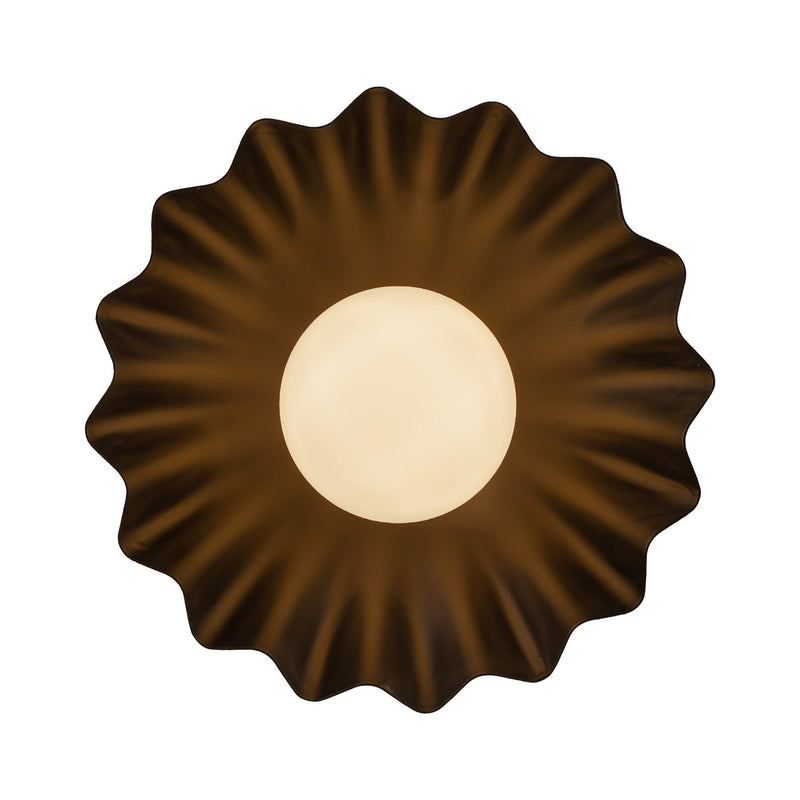 Soleil 10" Wall Sconce in Matte Black/Opal Glass