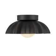 Soleil 10" Wall Sconce in Matte Black/Opal Glass