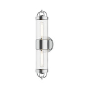Lancaster 21" 2-Light Wall Sconce in Chrome
