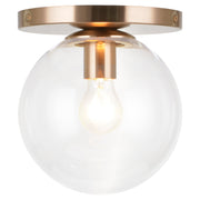 Cosmo 8" Wall / Ceiling Light in Aged Gold Brass