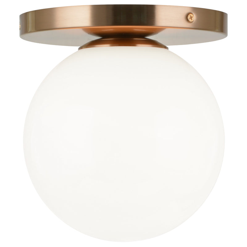 Cosmo 8" Wall / Ceiling Light in Aged Gold Brass