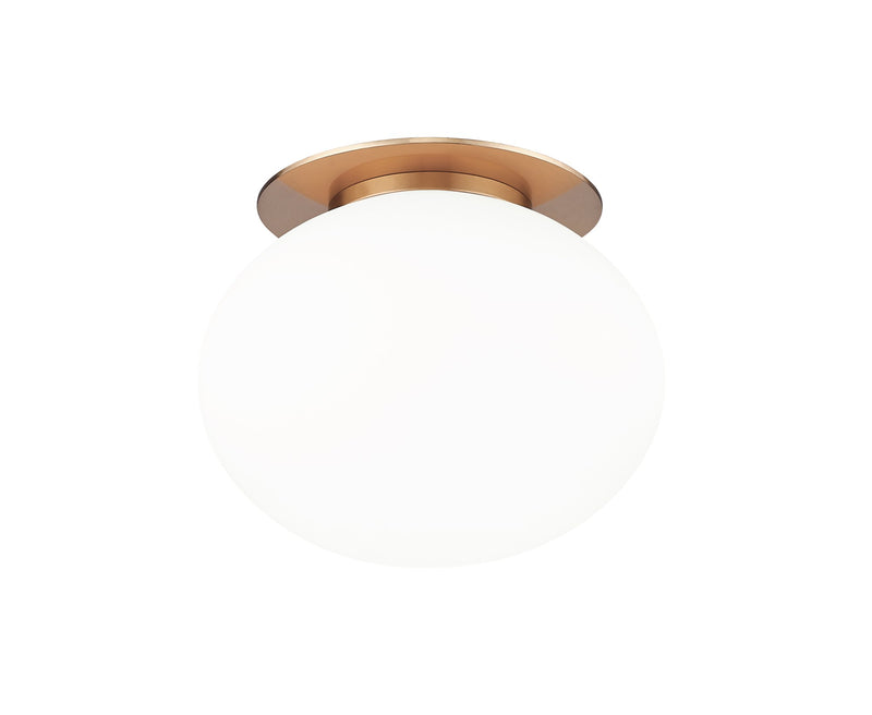 Mayu 6" Wall / Ceiling Light in Aged Gold Brass