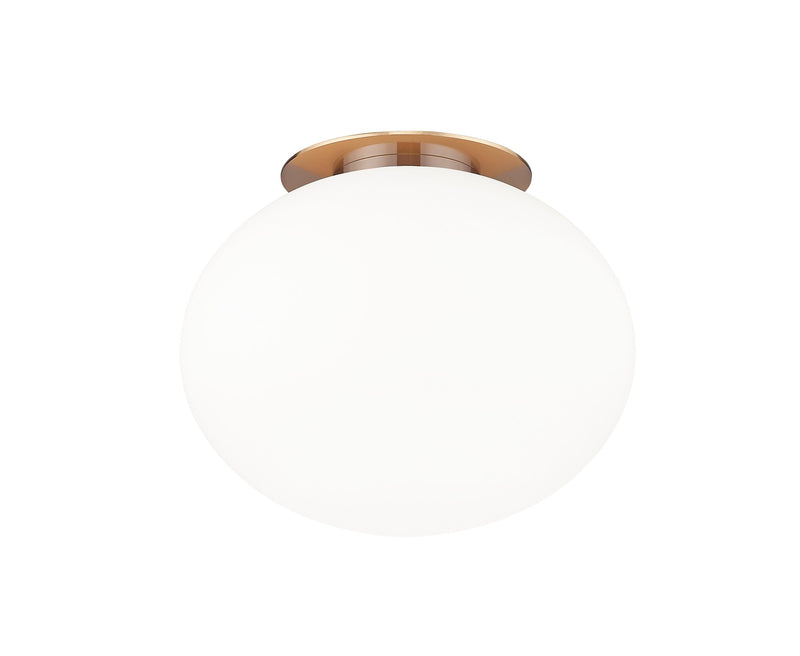 Mayu 8" Wall / Ceiling Light in Aged Gold Brass