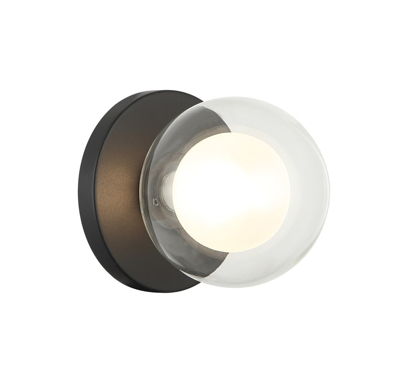 Solaris Wall / Ceiling Light in Matte Black