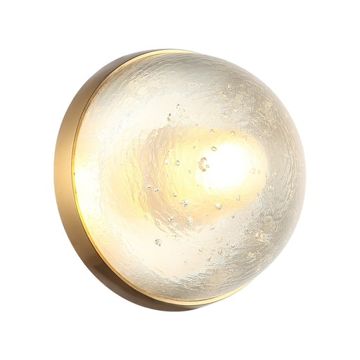 Misty Wall / Ceiling Light in Aged Gold Brass