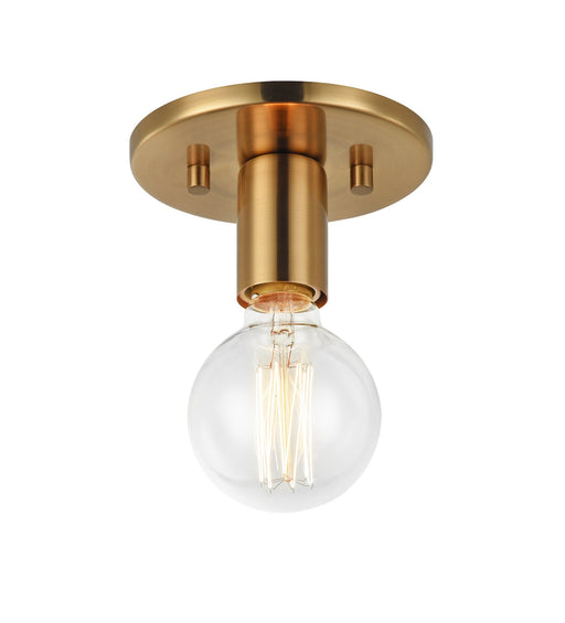 Kasa Wall / Ceiling Light in Aged Gold Brass